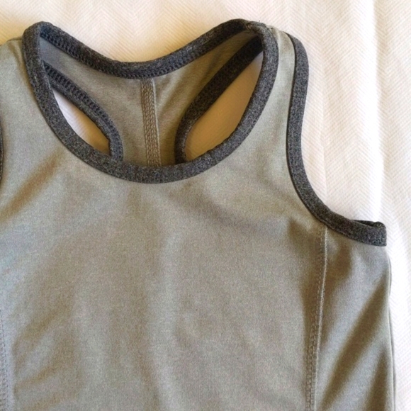 joe fresh active gray racer back activewear sporty tank top 3T toddler girls - Picture 2 of 6